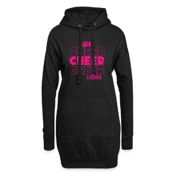Cheerleader - Hoodie-Kleid - Schwarz - Vorne