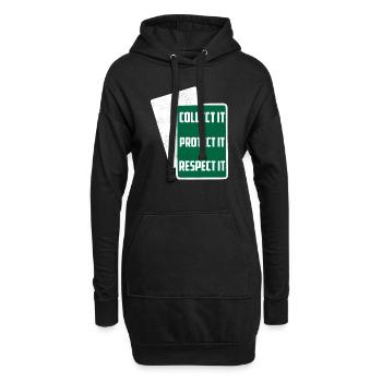 Collect It Protect It Respect It Funny TCG Trading - Hoodie-Kleid - Schwarz - Vorne
