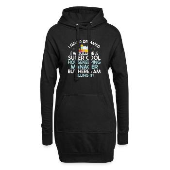Ménage - Sweat-shirt à capuche long Femme - noir - Devant