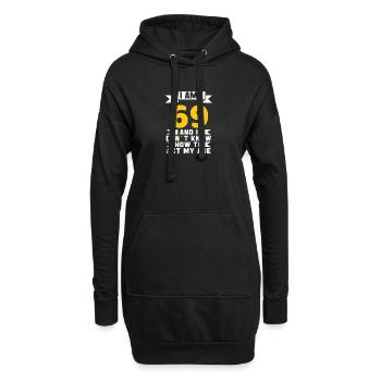 69 Jahre altes 69. lustiges Geburtstagsgeschenk - Hoodie-Kleid - Schwarz - Vorne