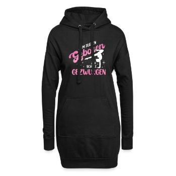 Turnen | Turnerin Gymnastik Turnen Mädchen Frauen - Hoodie-Kleid - Schwarz - Vorne