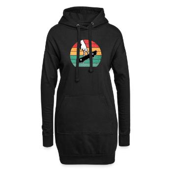 Fingerboarding Shirt, Fingerboard Shirt, Fingerboa - Hoodie Dress - black - Front