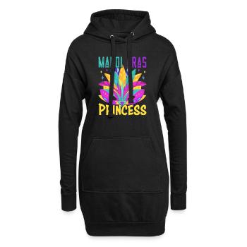 Carnival Family Matching Mardi Gras Princess - Hoodie-Kleid - Schwarz - Vorne