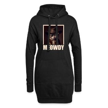 Meowdy Funny cat Meme for Cat Lovers - Hoodie-Kleid - Schwarz - Vorne