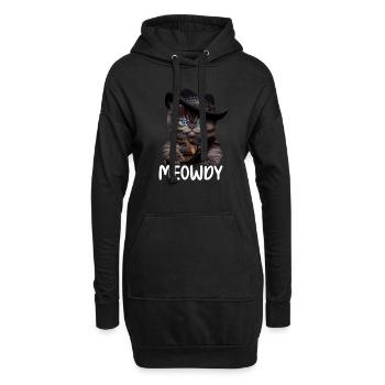 Meowdy Funny cat Meme for Cat Lovers - Hoodie-Kleid - Schwarz - Vorne
