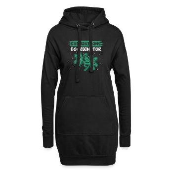 Coordonnatrice de Shenanigan’s de Merry St. Patrick’s - Sweat-shirt à capuche long Femme - noir - Devant