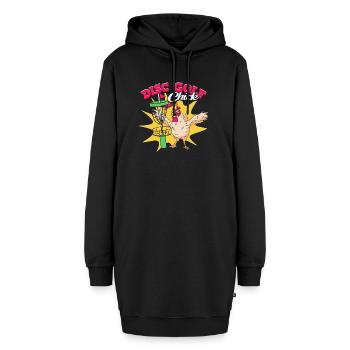 Disc Golf Chick - Sweat-shirt à capuche long Femme - noir - Devant