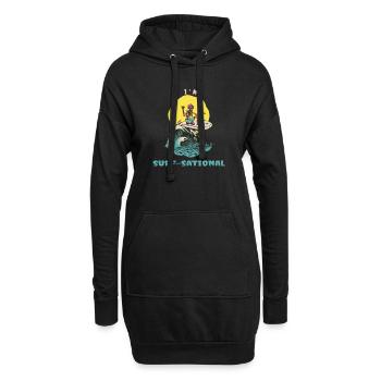 I'm Surf-Sational Funny Retro Surfer - Hoodie-Kleid - Schwarz - Vorne