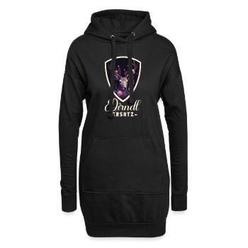 Dirndl Ersatz Dirndl Trachten Kostüm Dirndl Ersatz - Hoodie-Kleid - Schwarz - Vorne