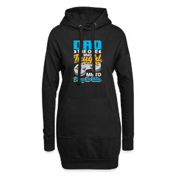 Dad The One Who Taught Me To Play To Win Fathers - Hoodie-Kleid - Schwarz - Vorne