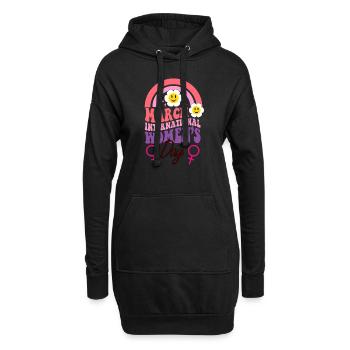 Autonomisation des femmes Journée internationale de la femme - Sweat-shirt à capuche long Femme - noir - Devant