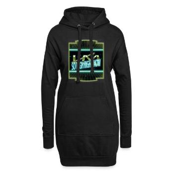 night sky astronomy awesome happy sayings humor - Hoodie-Kleid - Schwarz - Vorne