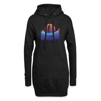 Accessoires jardinier Motif de jardin - Sweat-shirt à capuche long Femme - noir - Devant