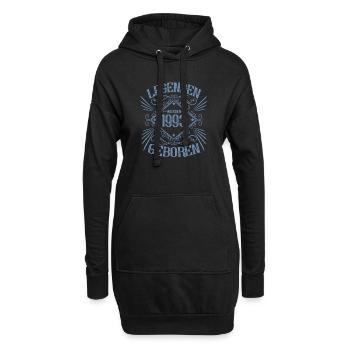 1993 wurden Legenden geboren - Hoodie-Kleid - Schwarz - Vorne