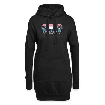 Los Angeles La Kalifornien Geschenk - Hoodie-Kleid - Schwarz - Vorne