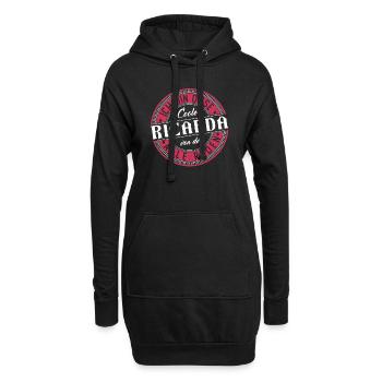 Pauline Geschenkidee Geschenk Geburtstag - Hoodie-Kleid - Schwarz - Vorne