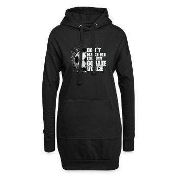 Gardien de but de football du gardien de but de football - Sweat-shirt à capuche long Femme - noir - Devant