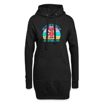 Meine Klasse ist voller Lieblinge - Hoodie-Kleid - Schwarz - Vorne
