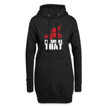 Sprint Car Racing Flag Vintage Racer Dirt Track - Sweat-shirt à capuche long Femme - noir - Devant