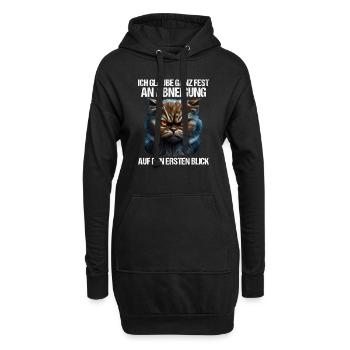 Katze Kätzchen Katzenhalter Katzen Sarkasmus - Hoodie-Kleid - Schwarz - Vorne