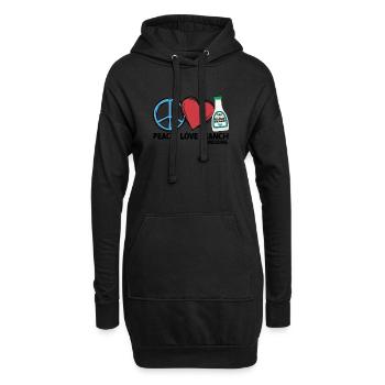 Ranch -Vinaigrette -Ranch -Vinaigrette - Sweat-shirt à capuche long Femme - noir - Devant