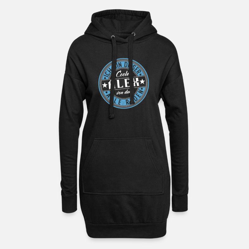 Alex Geschenkidee Geschenk Geburtstag - Hoodie-Kleid - Schwarz