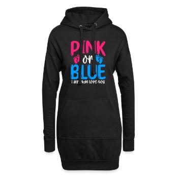 Je t’aime déjà Naissance Grossesse - Sweat-shirt à capuche long Femme - noir - Devant