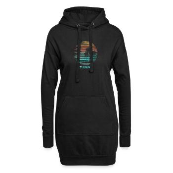 Tijuana Mexique Cool Souvenir Vacances Artistique - Sweat-shirt à capuche long Femme - noir - Devant