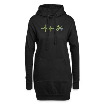 Artisans d’idées cadeaux DIY - Sweat-shirt à capuche long Femme - noir - Devant