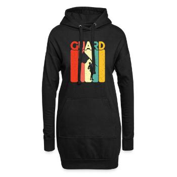 Farbschutz - Hoodie-Kleid - Schwarz - Vorne