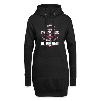 Forget Becoming A Princess I W | BrazilianJiuJitsu - Hoodie-Kleid - Schwarz - Vorne