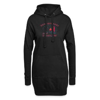 Grillen und Camper Geschenkidee - Hoodie-Kleid - Schwarz - Vorne
