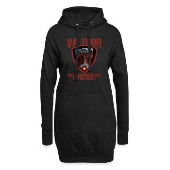 Papa Vathor Va Thor Vatertag Vatertagsgeschenk - Hoodie-Kleid - Schwarz - Vorne