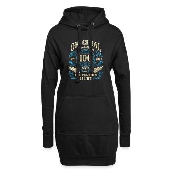 Original Lebende Legenden wurden 1923 geboren 100. - Hoodie-Kleid - Schwarz - Vorne