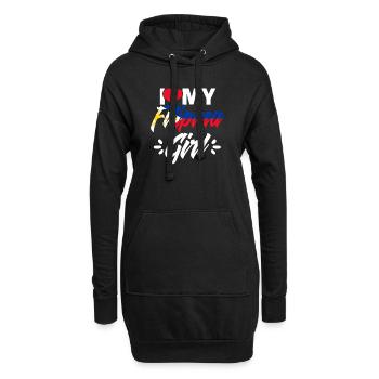 J’aime ma fille philippine Fille philippine géniale - Sweat-shirt à capuche long Femme - noir - Devant