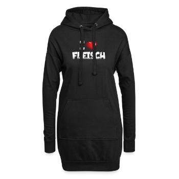 Grillen und Camper Geschenkidee - Hoodie-Kleid - Schwarz - Vorne