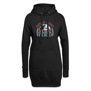 Beste Mutter der Welt - Muttertag - Hoodie-Kleid - Schwarz - Vorne