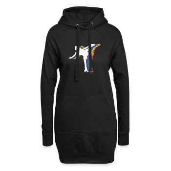 Patinage sur glace -Skater Ice Shield Skate Girl - Sweat-shirt à capuche long Femme - noir - Devant