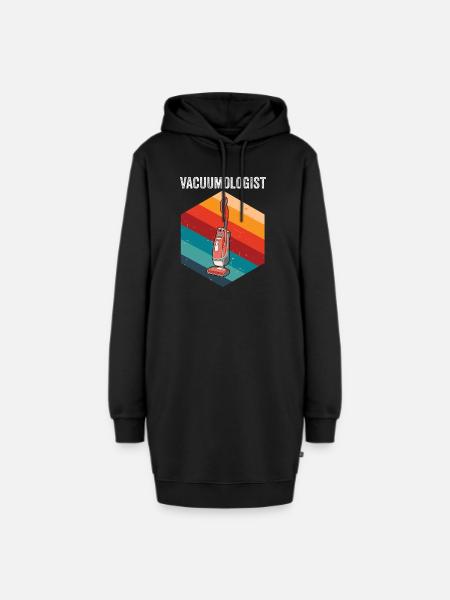 Staubsauger - Hoodie-Kleid - Schwarz