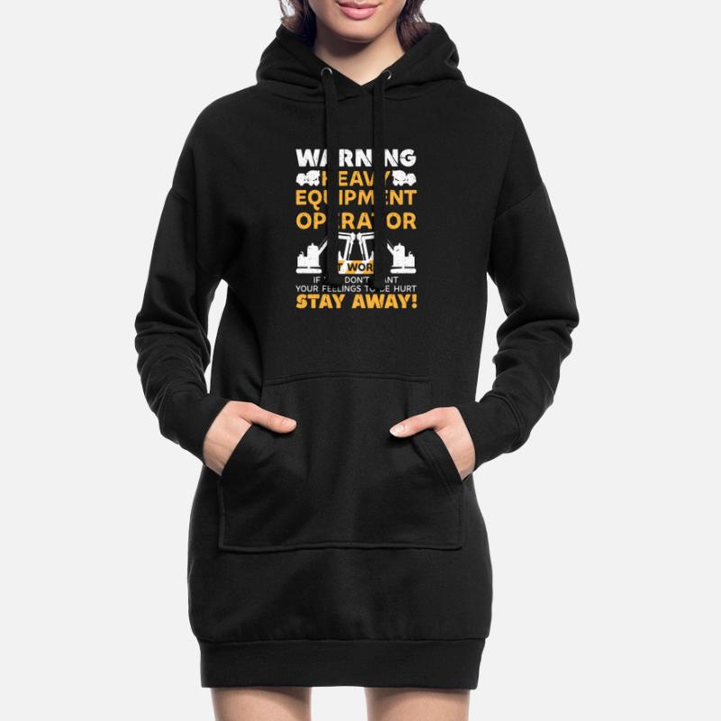 Construction machinery operator Excavator driver Excavator driver Construction workers Hoodie Dress