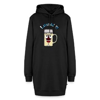Laternenmaß / Laterne / Laterndal V2 - Hoodie-Kleid - Schwarz - Vorne - AI Model Female 172 light (172cm)