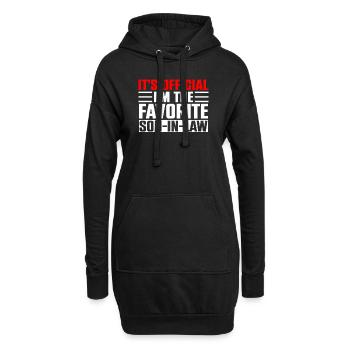 Son officiel im Le gendre préféré - Sweat-shirt à capuche long Femme - noir - Devant