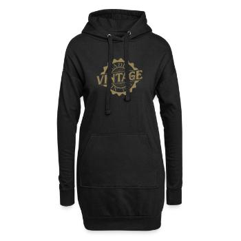 Vintage 1983 Geburtstag Sprüche - Hoodie-Kleid - Schwarz - Vorne