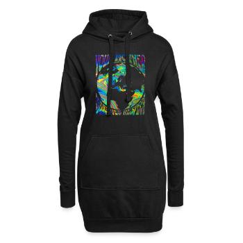 Jour de la Terre fête des mères que votre mère respecte - Sweat-shirt à capuche long Femme - noir - Devant