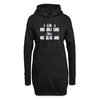 Je suis une personne de café - Design amusant pour Coffee Love - Sweat-shirt à capuche long Femme - noir - Devant
