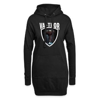 Papa Vathor Va Thor Vatertag Vatertagsgeschenk - Hoodie-Kleid - Schwarz - Vorne