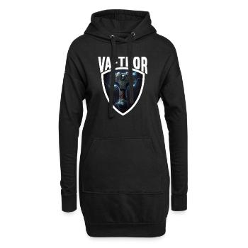 Papa Vathor Va Thor Vatertag Vatertagsgeschenk - Hoodie-Kleid - Schwarz - Vorne