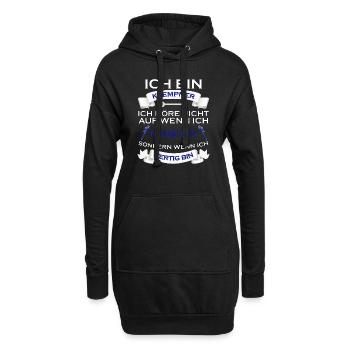 HANDWERKER DESIGN I LUSTIG - Hoodie-Kleid - Schwarz - Vorne