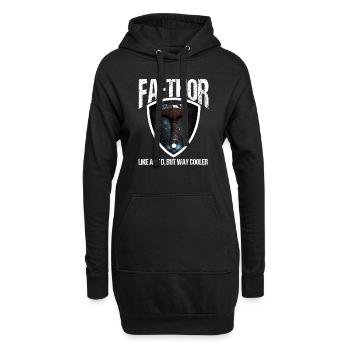 Papa Vathor Va Thor Vatertag Vatertagsgeschenk - Hoodie-Kleid - Schwarz - Vorne