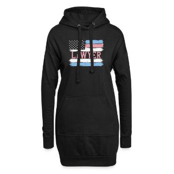 US Pride Legal Officer Judgement Gift Idea - Hoodie Dress - black - Front